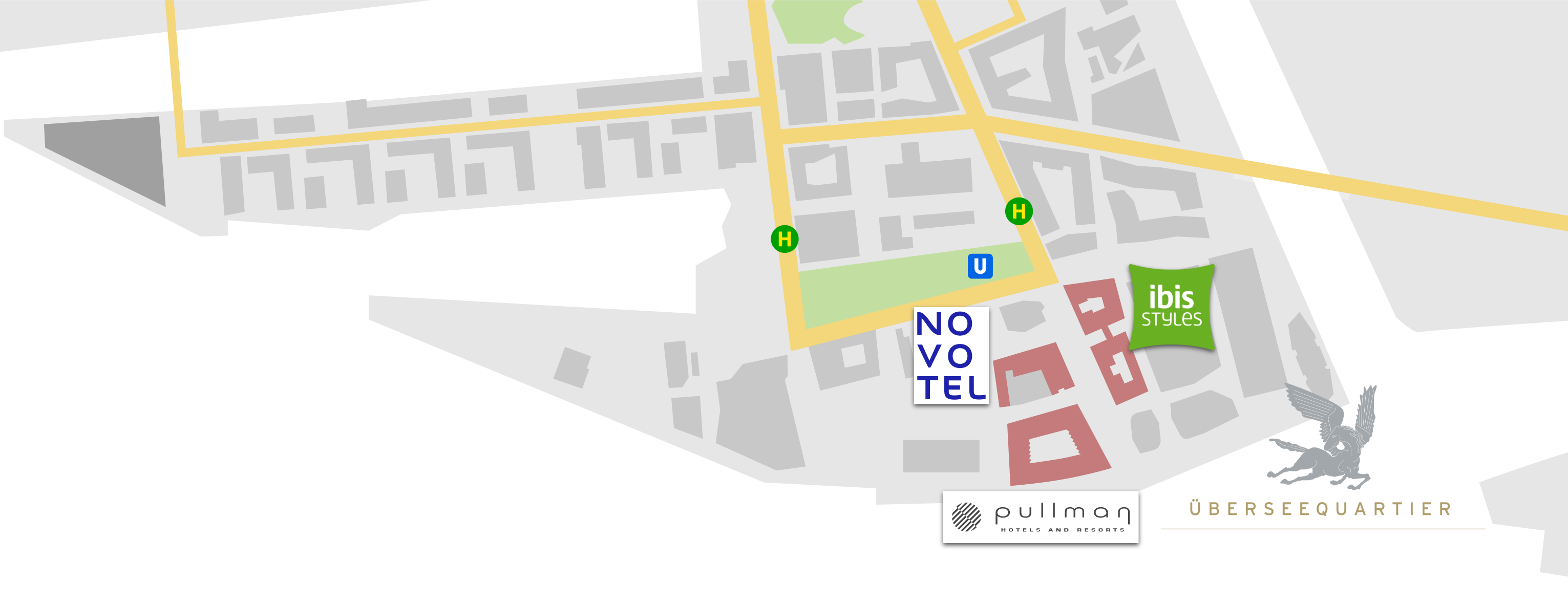 Lageplan Überseequartier